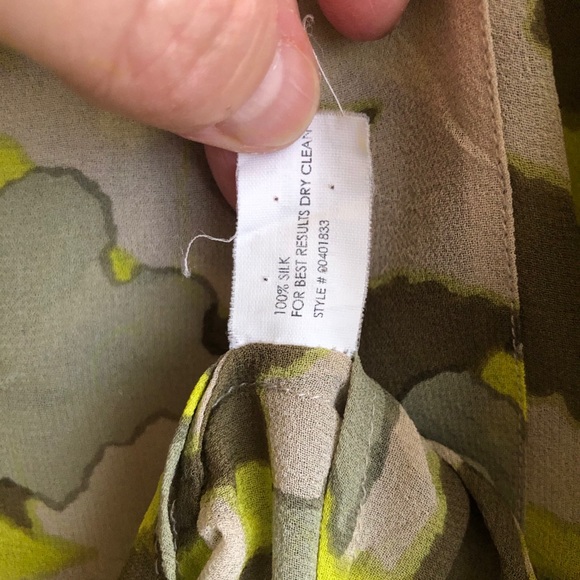 Club Monaco Sheet Silk Neon Camouflage Shirt. - Picture 4 of 5